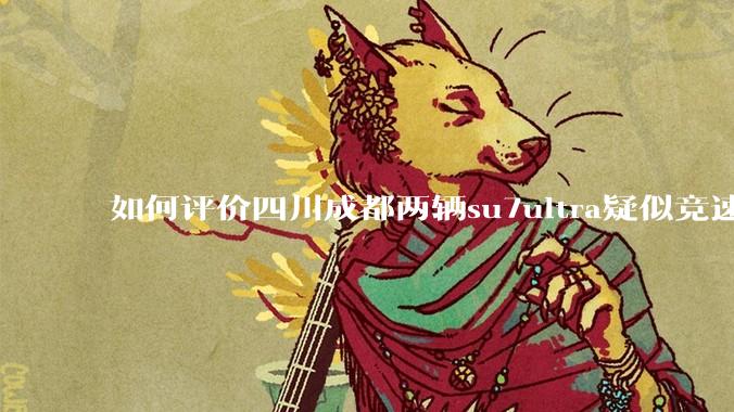 如何评价四川成都两辆su7ultra疑似竞速，导致严重事故？